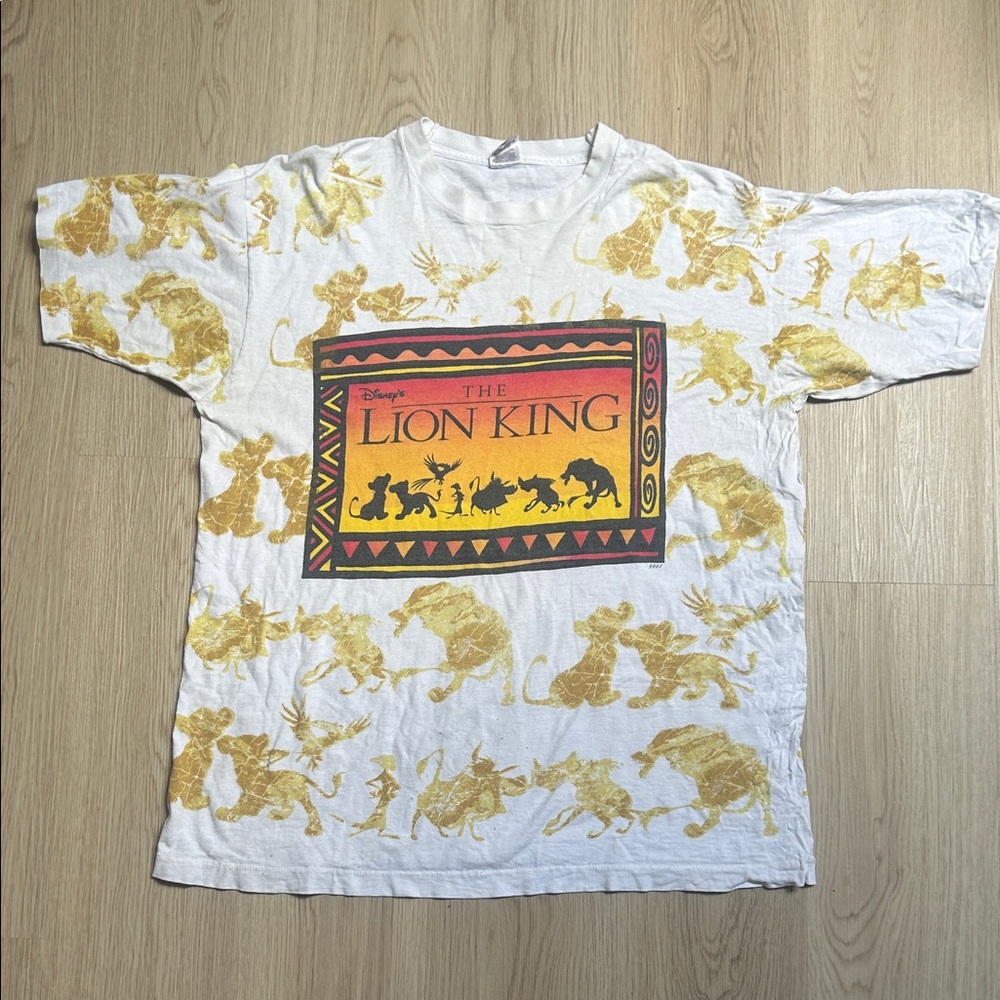 90s Jerry Leigh Disney The Lion King Tee - White and Gold